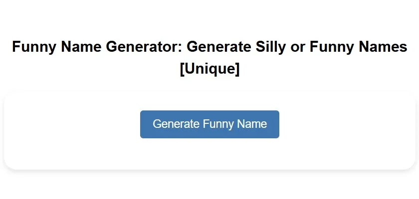 funny name generator