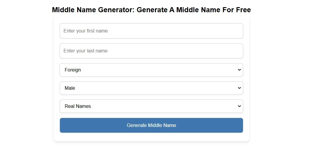 middle name generator