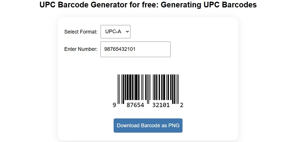 upc barcode generator